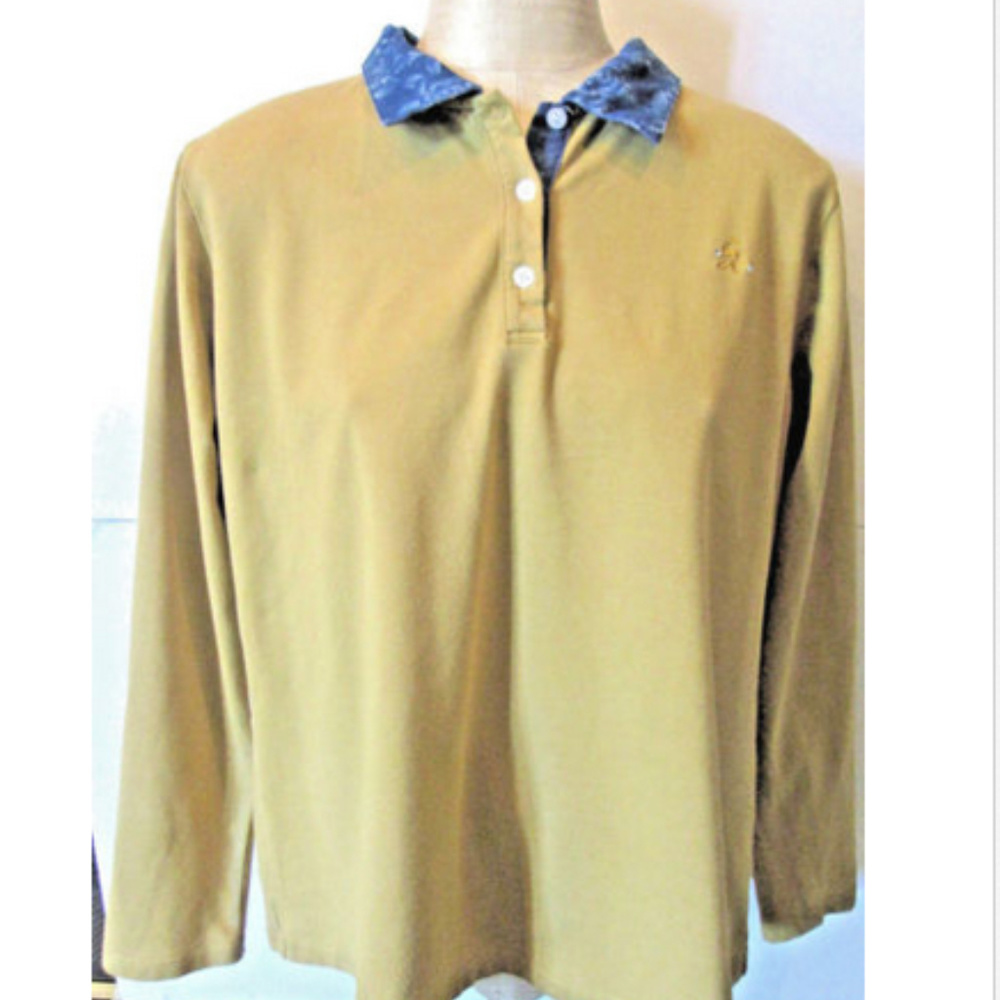 SCIACCA WESTERN SHIRT SIZE XL SOLID W BLUE FLORAL